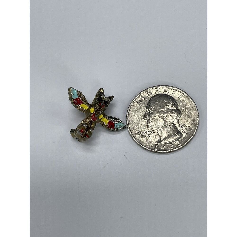 Vintage Tribal Pin Back 3/4" Inch